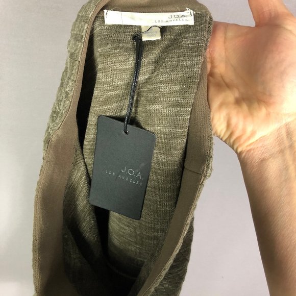 J.O.A. Womens Ruffle Hem Mini Skirt In Mocha Size Small - Picture 6 of 7